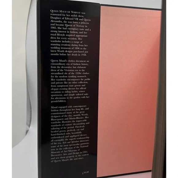 Style & Splendor the wardrobe of Queen Maude of Norway hardcover book